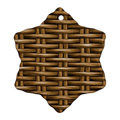 Brown Digital Straw - Country Side Ornament (snowflake) by ConteMonfrey