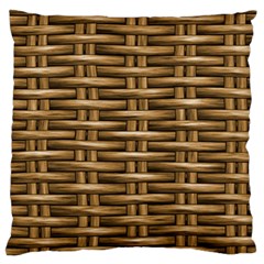 Brown Digital Straw - Country Side Standard Premium Plush Fleece Cushion Case (one Side) by ConteMonfrey