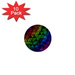 Pride Glass 1  Mini Buttons (10 pack)  Front