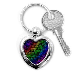 Pride Glass Key Chain (heart) by MRNStudios