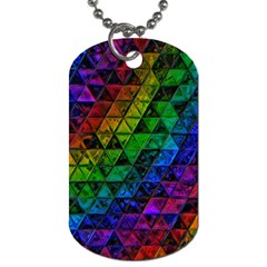 Pride Glass Dog Tag (two Sides) by MRNStudios