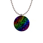 Pride Glass 1  Button Necklace Front