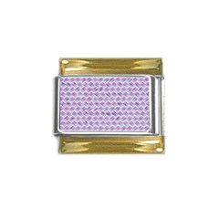 Purple Straw - Country Side  Gold Trim Italian Charm (9mm) by ConteMonfrey