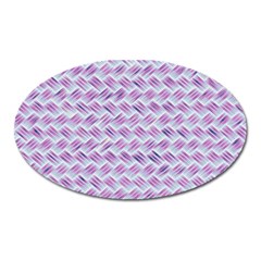 Purple Straw - Country Side  Oval Magnet by ConteMonfrey