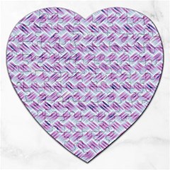 Purple Straw - Country Side  Jigsaw Puzzle (heart) by ConteMonfrey