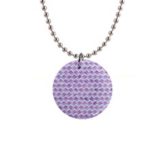 Purple Straw - Country Side  1  Button Necklace by ConteMonfrey