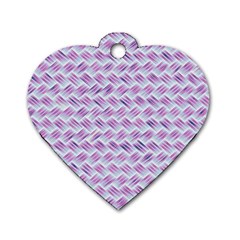 Purple Straw - Country Side  Dog Tag Heart (two Sides) by ConteMonfrey