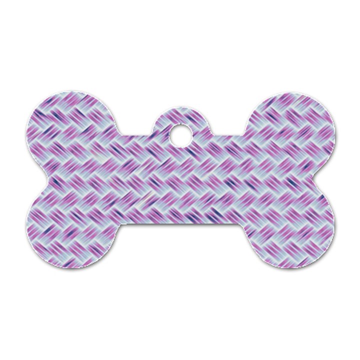 Purple Straw - Country Side  Dog Tag Bone (One Side)