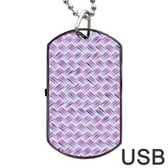 Purple Straw - Country Side  Dog Tag Usb Flash (two Sides) by ConteMonfrey