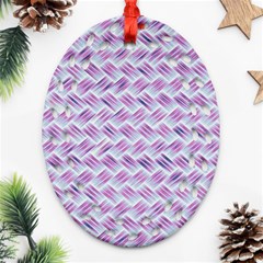 Purple Straw - Country Side  Ornament (oval Filigree)