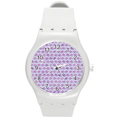 Purple Straw - Country Side  Round Plastic Sport Watch (m) by ConteMonfrey