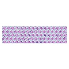 Purple Straw - Country Side  Oblong Satin Scarf (16  X 60 ) by ConteMonfrey