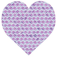 Purple Straw - Country Side  Wooden Puzzle Heart by ConteMonfrey