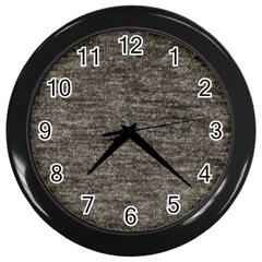 Gray Digital Fabric Vintage Wall Clock (black) by ConteMonfrey