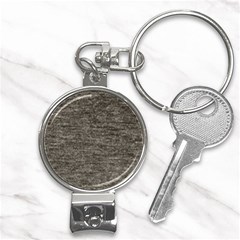 Gray Digital Fabric Vintage Nail Clippers Key Chain by ConteMonfrey