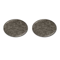 Gray Digital Fabric Vintage Cufflinks (oval) by ConteMonfrey