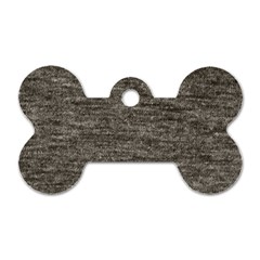 Gray Digital Fabric Vintage Dog Tag Bone (one Side) by ConteMonfrey