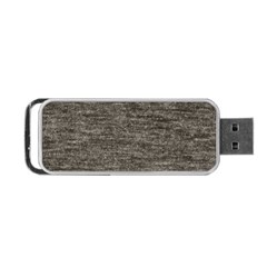 Gray Digital Fabric Vintage Portable Usb Flash (one Side) by ConteMonfrey