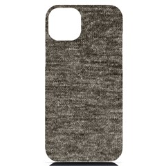 Gray Digital Fabric Vintage Iphone 14 Plus Black Uv Print Case by ConteMonfrey