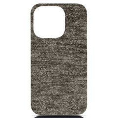 Gray Digital Fabric Vintage Iphone 14 Pro Black Uv Print Case by ConteMonfrey