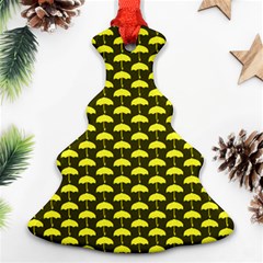 Under My Little Yellow Umbrella Christmas Tree Ornament (two Sides)