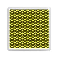 Under My Little Yellow Umbrella Memory Card Reader (square) by ConteMonfrey