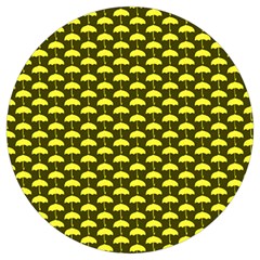 Under My Little Yellow Umbrella Round Trivet by ConteMonfrey