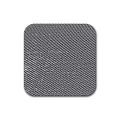 Gray Digital Denim Rubber Coaster (square) by ConteMonfrey