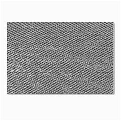 Gray Digital Denim Postcard 4 x 6  (pkg Of 10) by ConteMonfrey