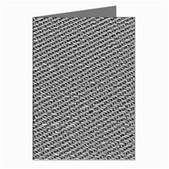 Gray Digital Denim Greeting Cards (pkg Of 8)