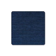 Digital Dark Blue Linen Square Magnet by ConteMonfrey