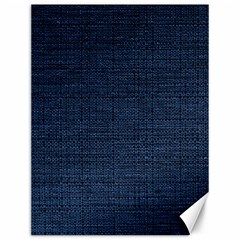 Digital Dark Blue Linen Canvas 12  X 16  by ConteMonfrey