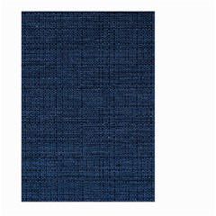 Digital Dark Blue Linen Large Garden Flag (two Sides) by ConteMonfrey