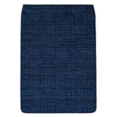 Digital Dark Blue Linen Removable Flap Cover (l) by ConteMonfrey