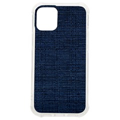 Digital Dark Blue Linen Iphone 12 Mini Tpu Uv Print Case	 by ConteMonfrey