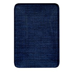 Digital Dark Blue Linen Rectangular Glass Fridge Magnet (4 Pack) by ConteMonfrey