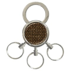 Brown Straw - Country Side 3-Ring Key Chain