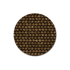 Brown Straw - Country Side Magnet 3  (Round)