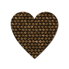 Brown Straw - Country Side Heart Magnet