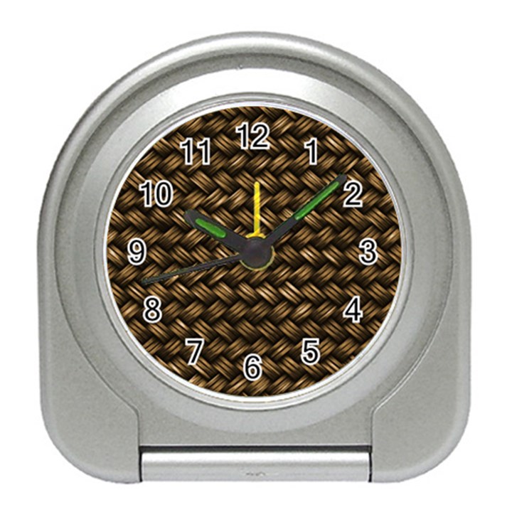 Brown Straw - Country Side Travel Alarm Clock