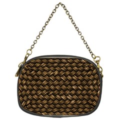 Brown Straw - Country Side Chain Purse (One Side)