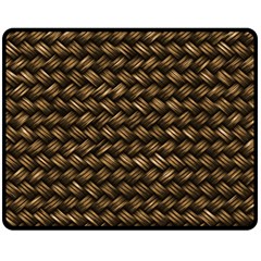 Brown Straw - Country Side Fleece Blanket (Medium)