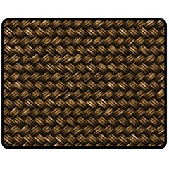 Brown Straw - Country Side Two Sides Fleece Blanket (Medium)