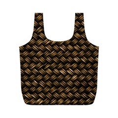 Brown Straw - Country Side Full Print Recycle Bag (M)