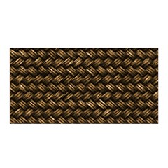 Brown Straw - Country Side Satin Wrap 35  x 70 