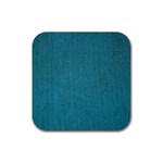 Blue digital Fabric Rubber Coaster (Square) Front