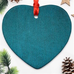 Blue Digital Fabric Heart Ornament (two Sides) by ConteMonfrey