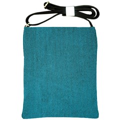 Blue Digital Fabric Shoulder Sling Bag by ConteMonfrey