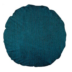 Blue Digital Fabric Large 18  Premium Round Cushions by ConteMonfrey