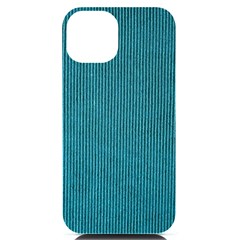 Blue Digital Fabric Iphone 14 Black Uv Print Case by ConteMonfrey